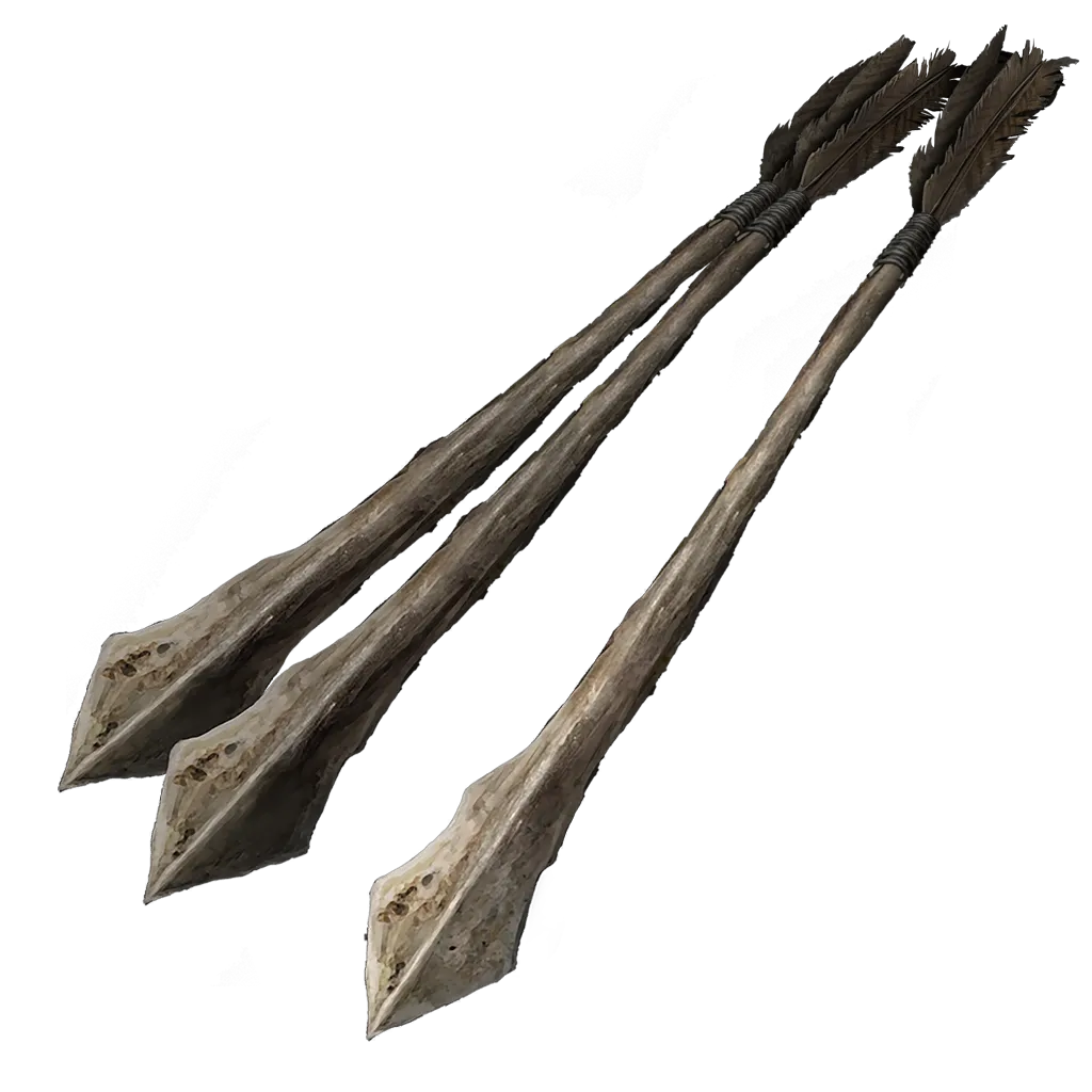 Bone Great Arrow (Fletched)