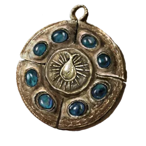 Cerulean Amber Medallion +1